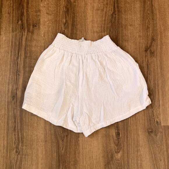 Joie White Muslin Gauze Beach Summer Shorts Sz XL - Picture 8 of 10